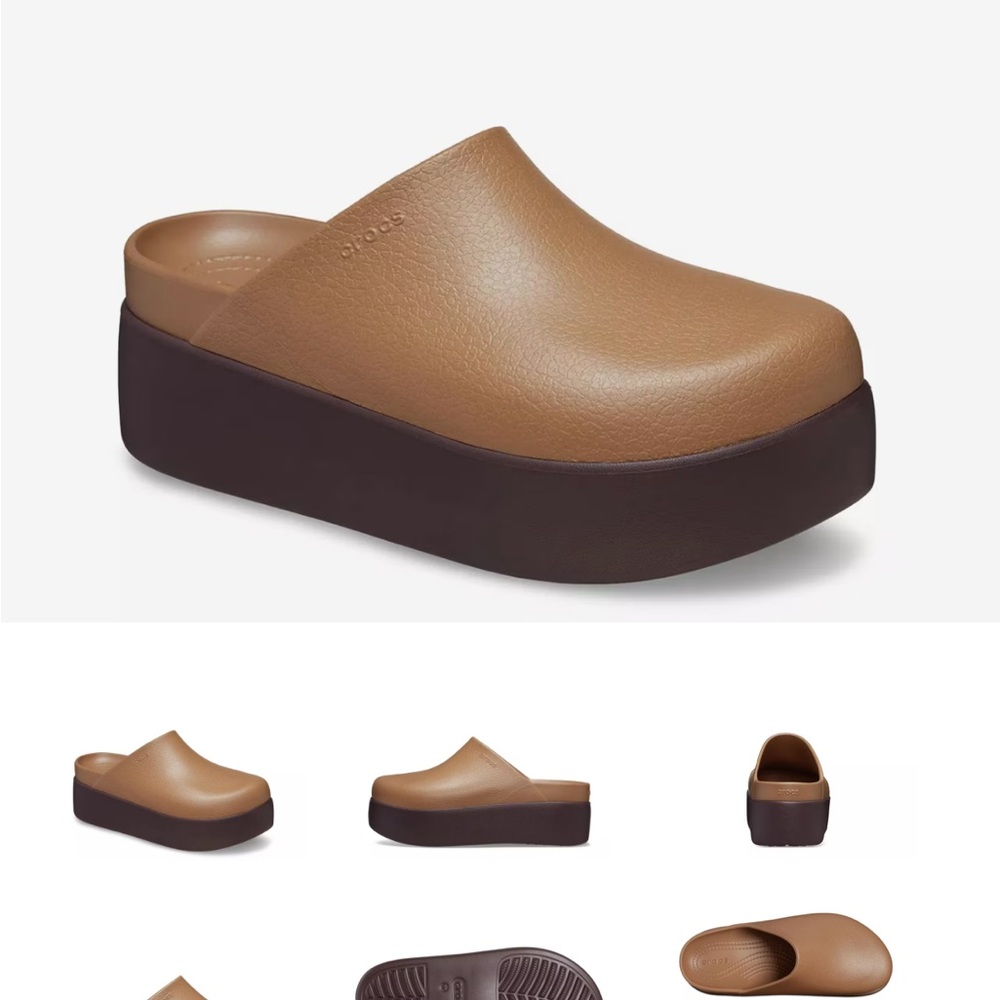 Chic Brown Platform Clogs